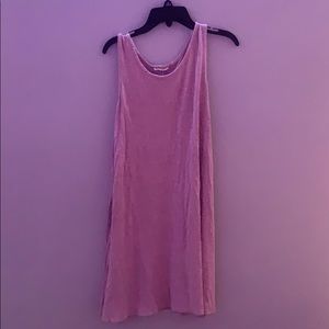 pink/purple flowy dress